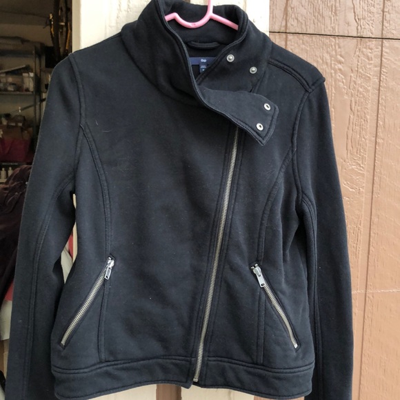 GAP Tops - Gap Motorcycle Jacket Style Sweatshirt